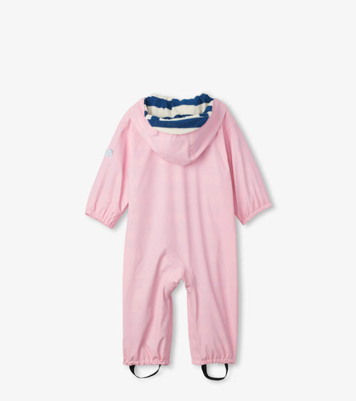 Baby All in One Raincoat - Pale Pink
