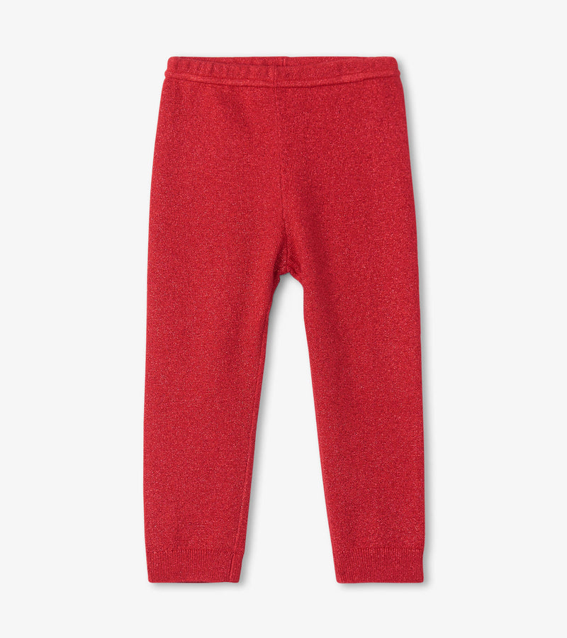 Holiday Red Baby Cable Knit Leggings