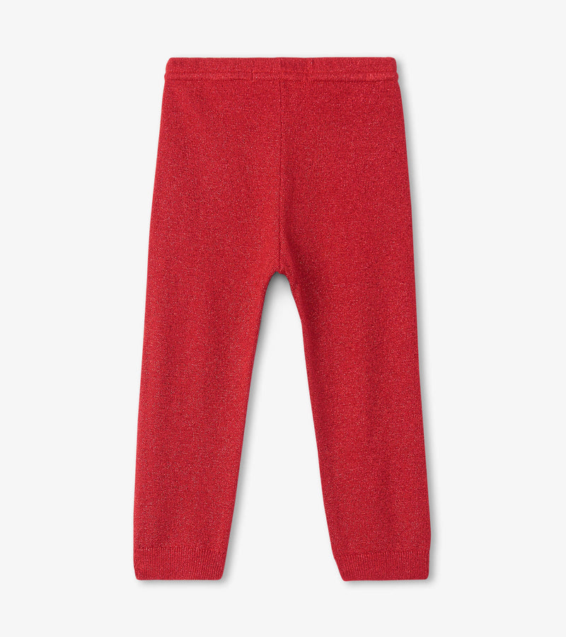 Holiday Red Baby Cable Knit Leggings