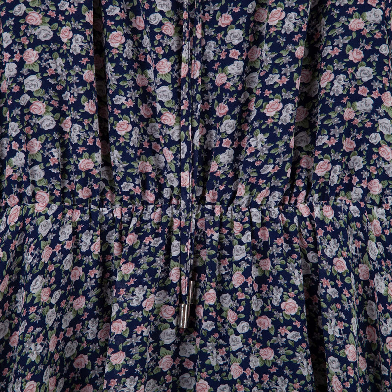 Caitlin Long Sleeve Floral Frill Dress