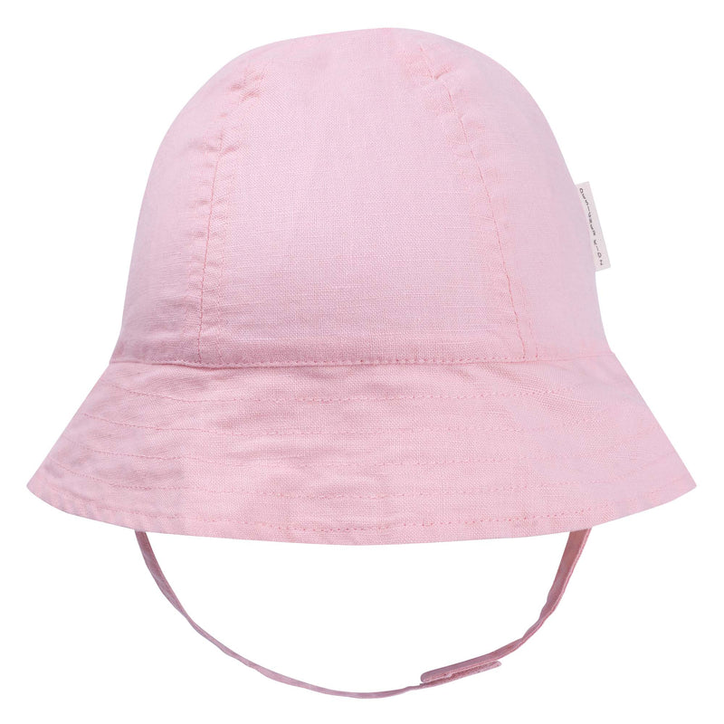 Linen Bucket Hat - Rose Pink