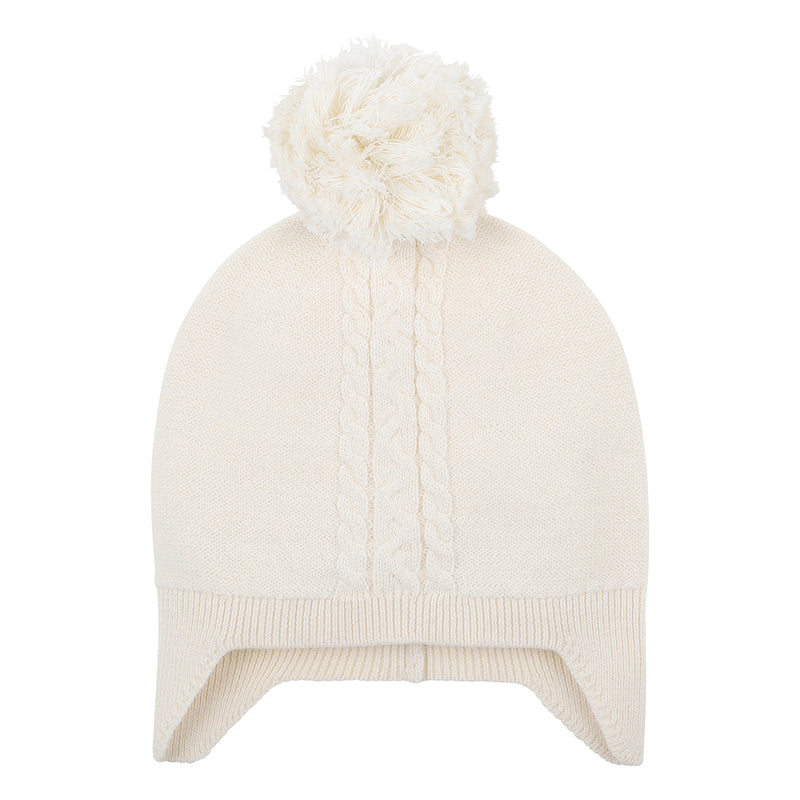 Frankie Cream PomPom Beanie