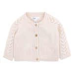 Wool Blend Knit Cardigan - Oat Marl