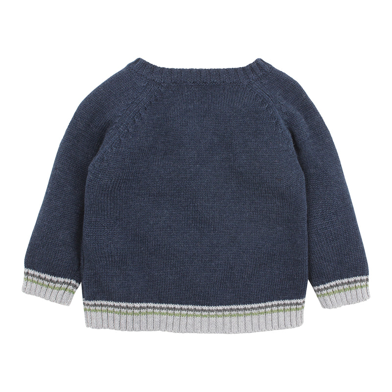 Callum Navy Cable Jumper