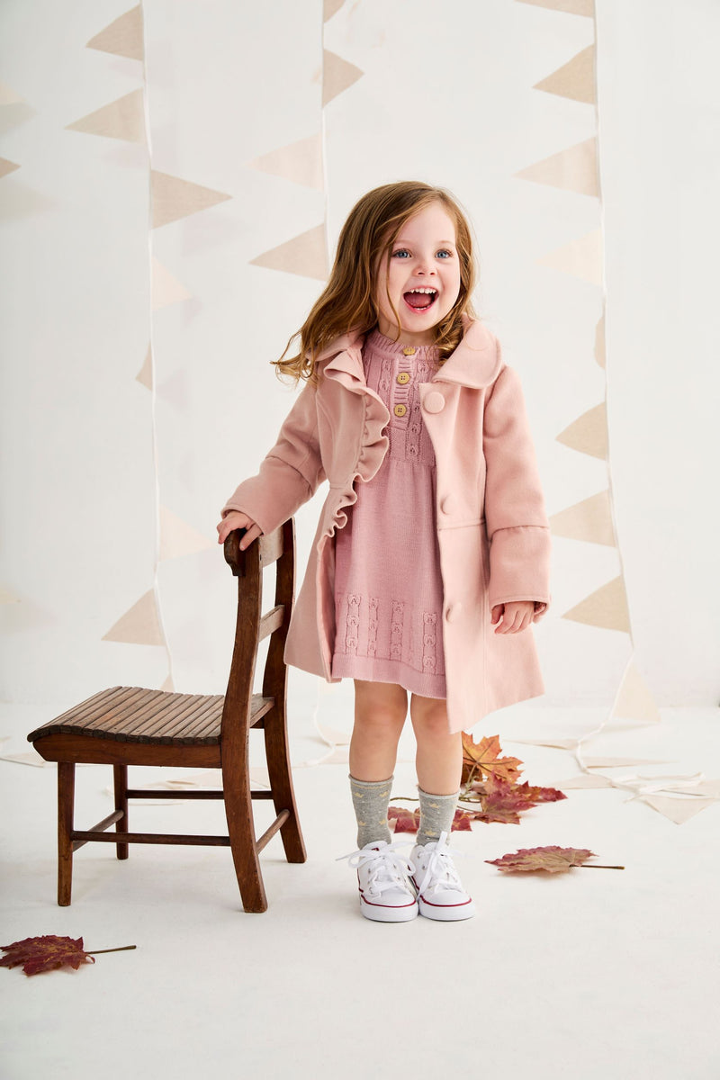 Pink Frill Overcoat