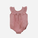 Baby Girls Neve Playsuit - Pink Linen