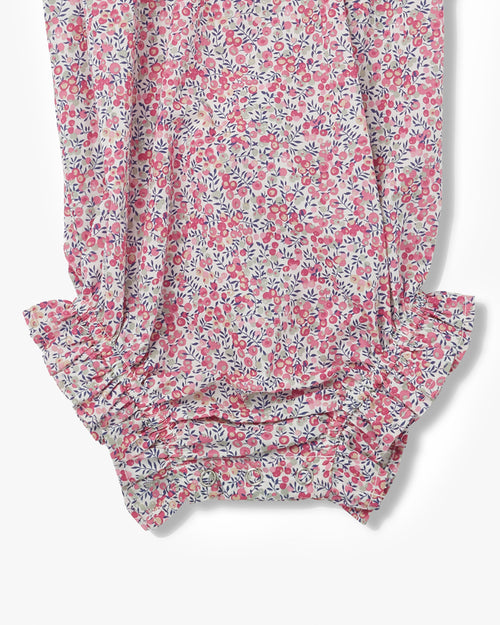 Liberty Janie Romper - Wiltshire Pink Bud