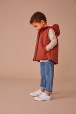 Rib Henley - Oatmeal Stripe
