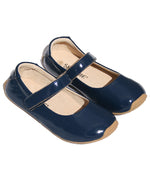 Mary-Jane Patent Leather Shoes - Navy