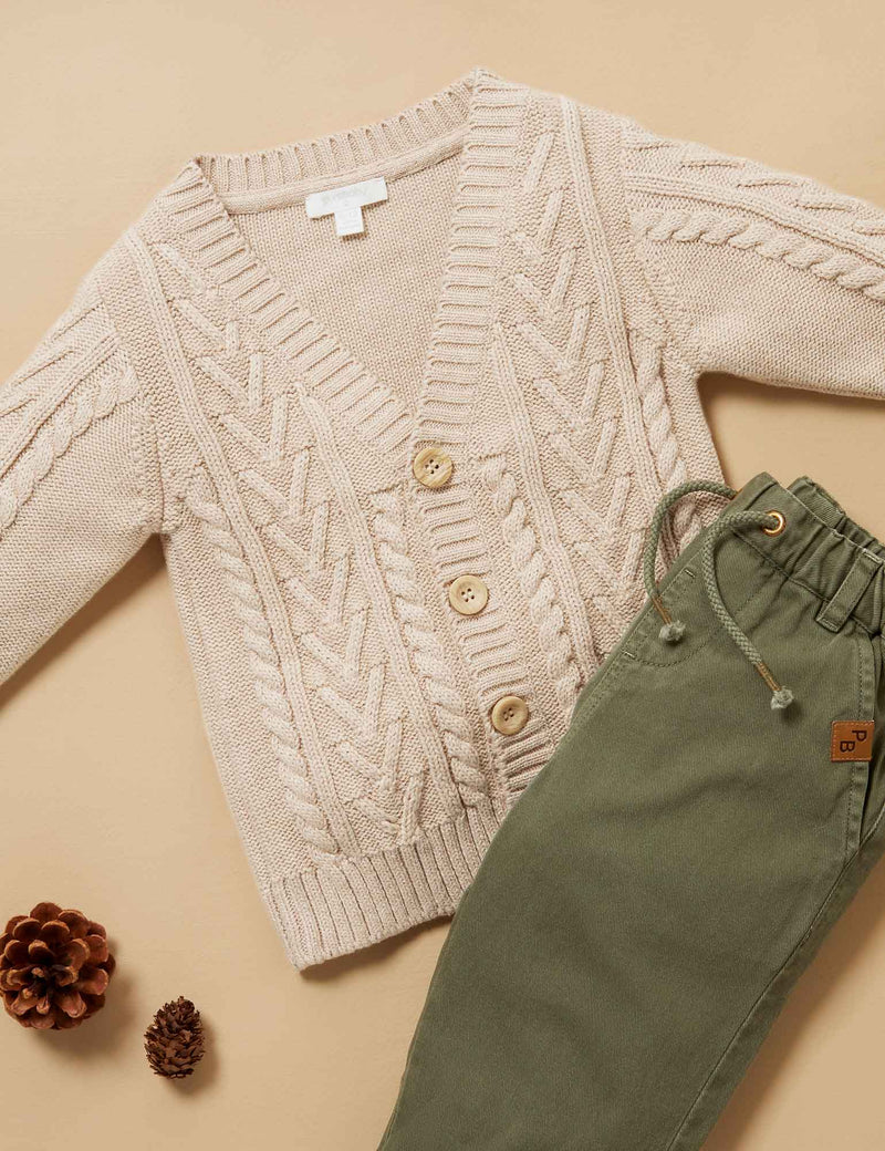 Classic Cable Cardigan