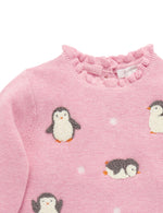 Fluffy Penguin Jumper