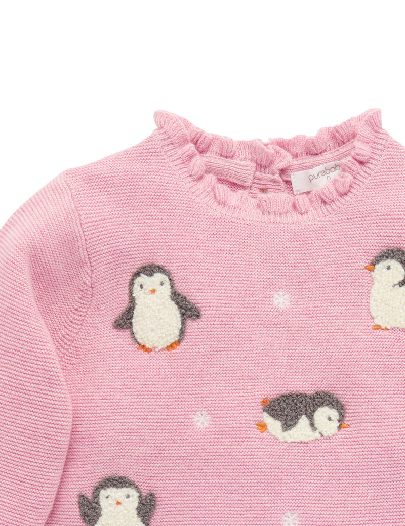 Fluffy Penguin Jumper