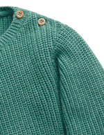 Classic Rib Jumper - Emerald Melange