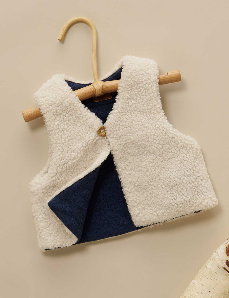 Shearling Reversable Vest