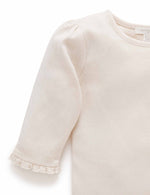 Pointelle Rib Layering Top - Cloud