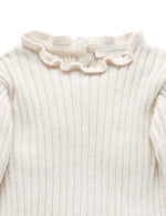 Fine Rib Jumper - Cloud Melange