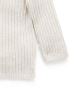 Fine Rib Jumper - Cloud Melange