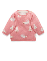 Bunny Friends Jumper - Rosie Jacquard