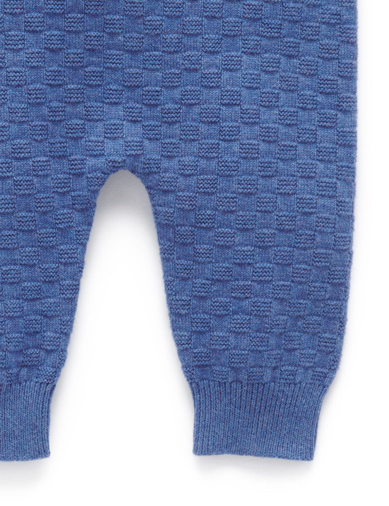 Textured Knit Leggings - Indigo Melange