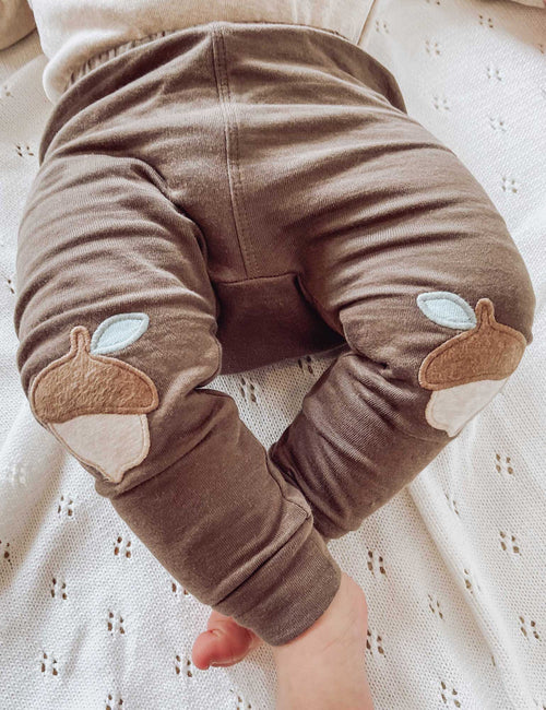 Knee Patch Leggings - Chocolate