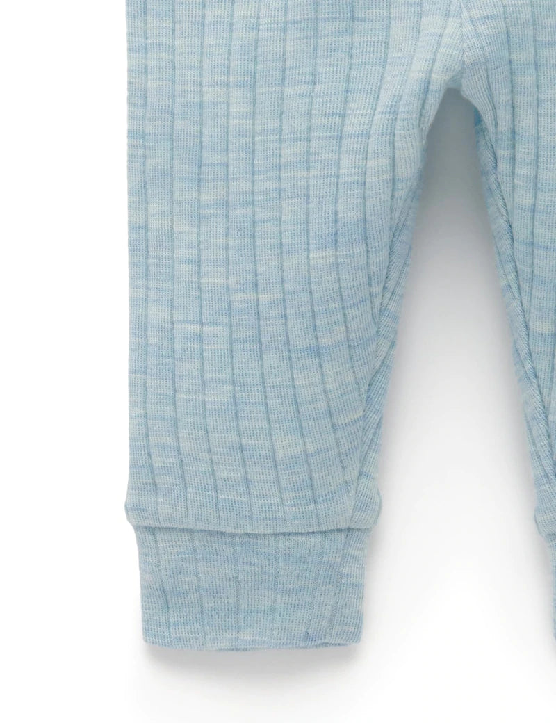 Merino Leggings - Sky Melange