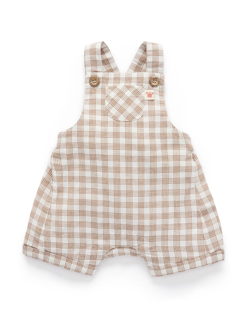 Ginger Gingham Overalls