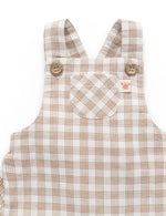 Ginger Gingham Overalls