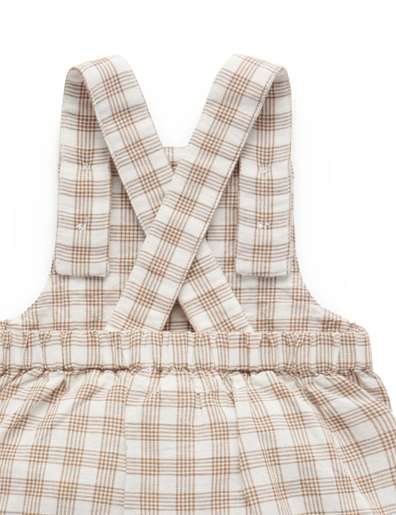 Ginger Gingham Overalls