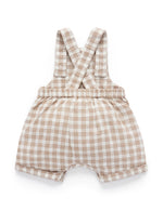 Ginger Gingham Overalls