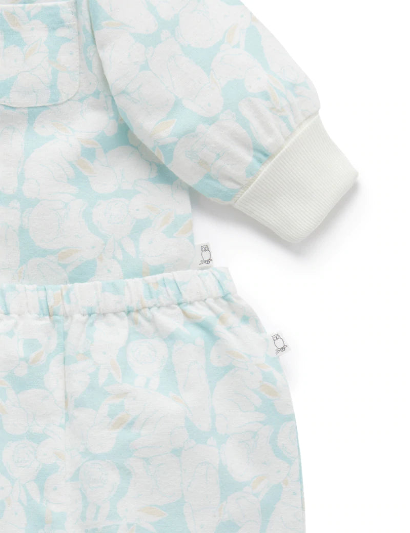 Flannelette PJ Set - Hop to it