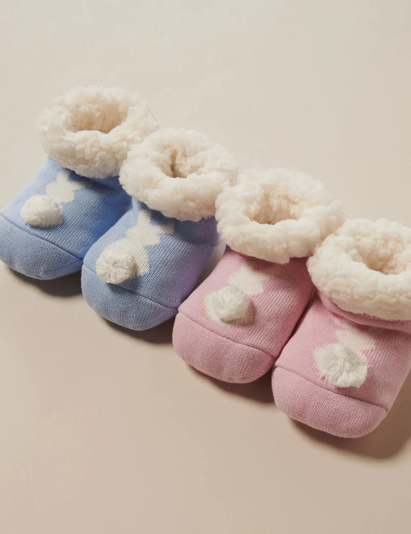 Cosy Bunny Socks - Pale Blue