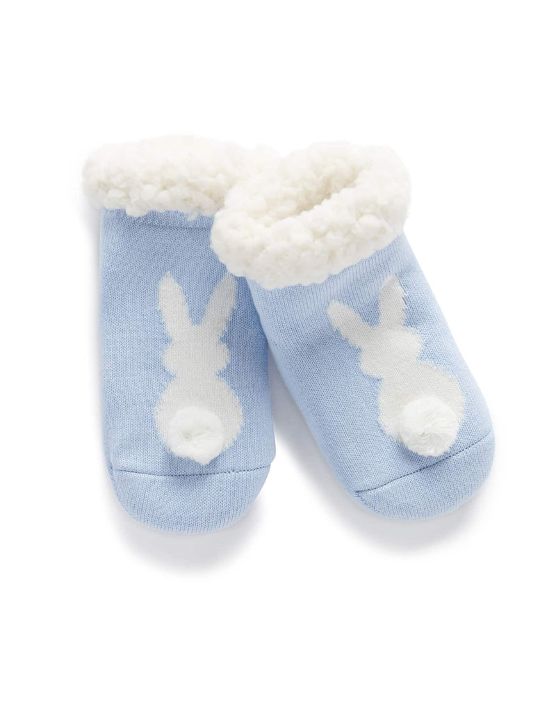 Cosy Bunny Socks - Pale Blue