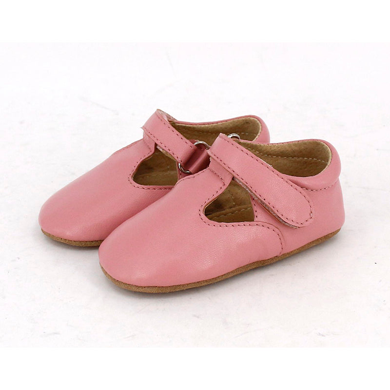 Pre-walker Leather T-Bar Shoe - Pink