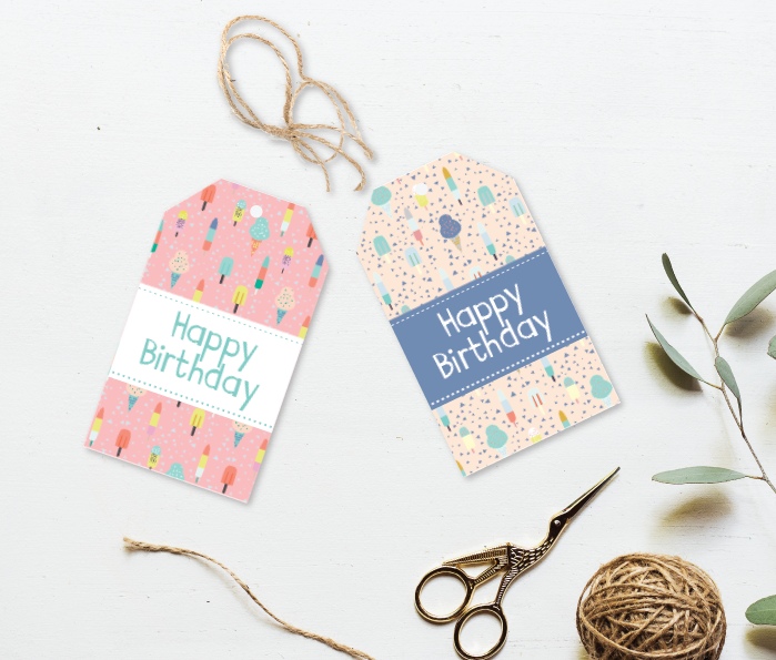 Popsicle Party Gift Tag