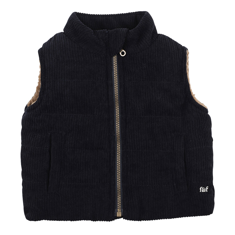 Sherpa Lined Cord Vest