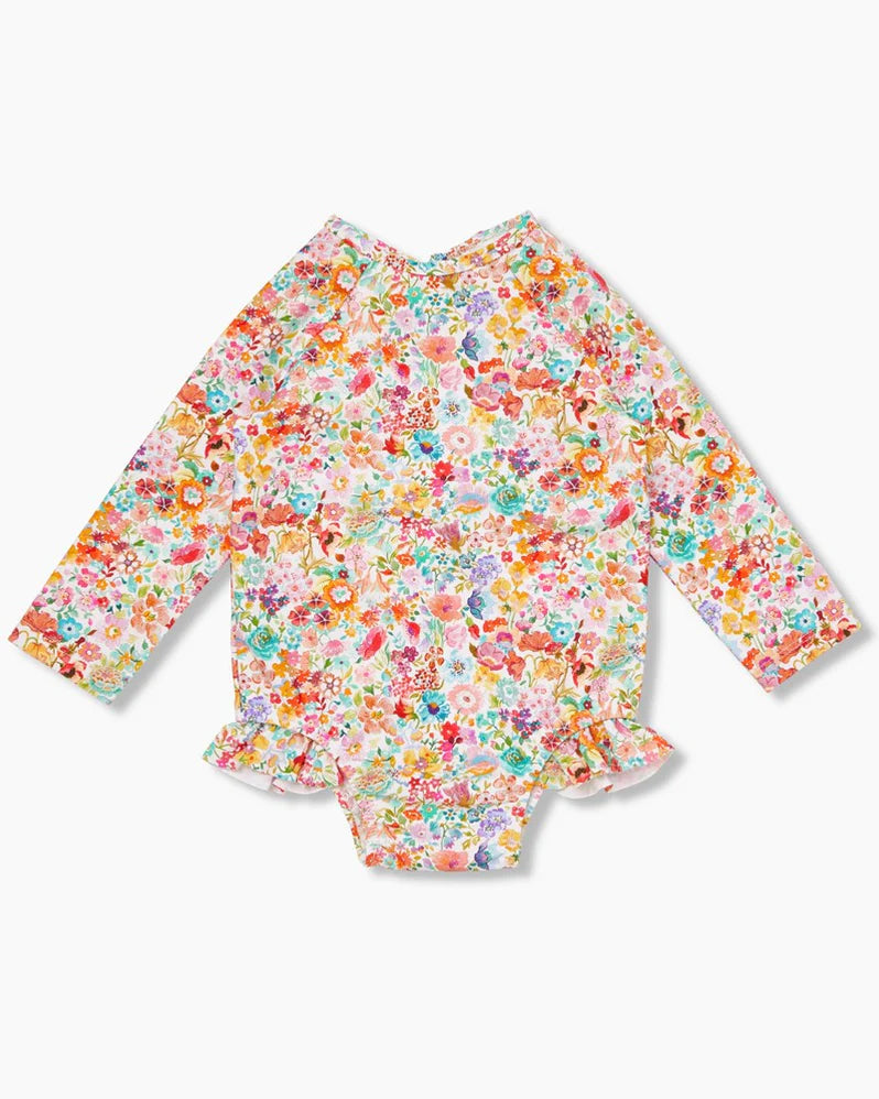 Liberty Evie Long Sleeve Bather - Meadow Pink