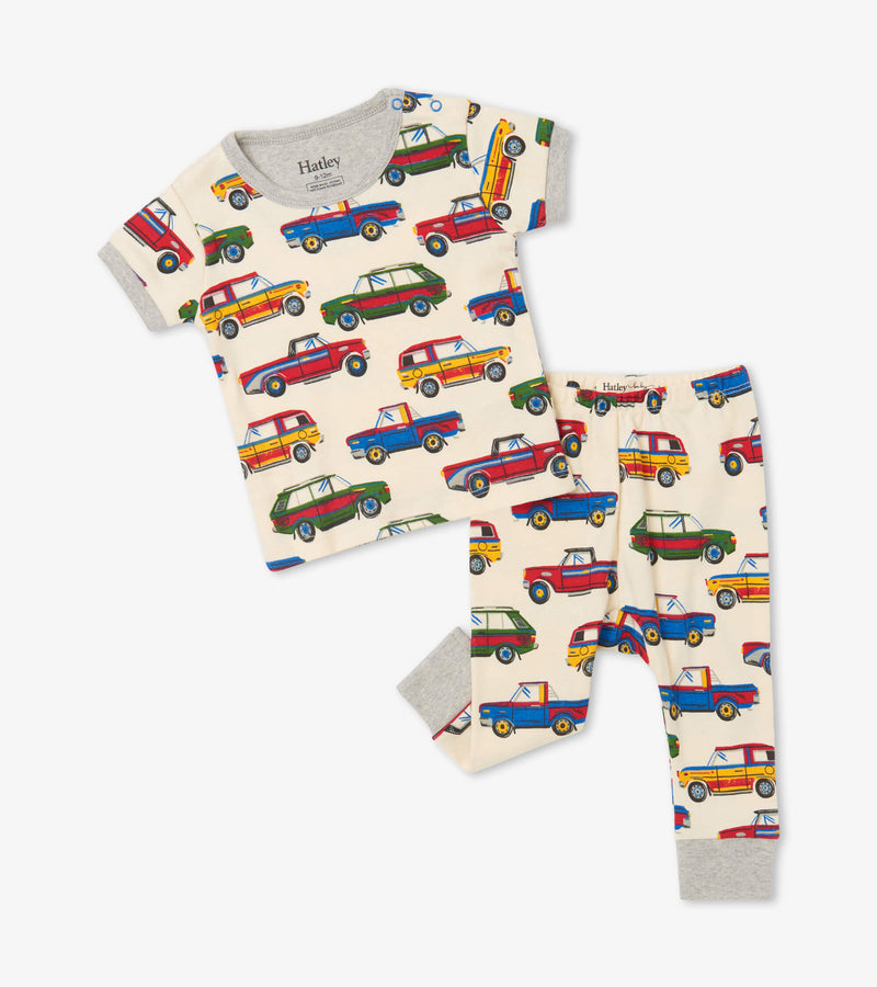 Vintage Cars Organic Cotton Short Sleeve  PJ Set