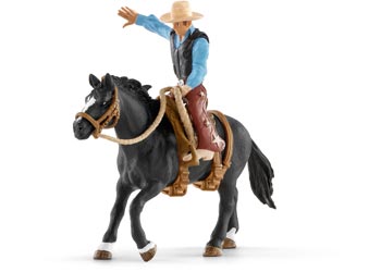 Saddle Bronc Riding with Cowboy