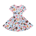 Pups SS Ringer Waisted Dress