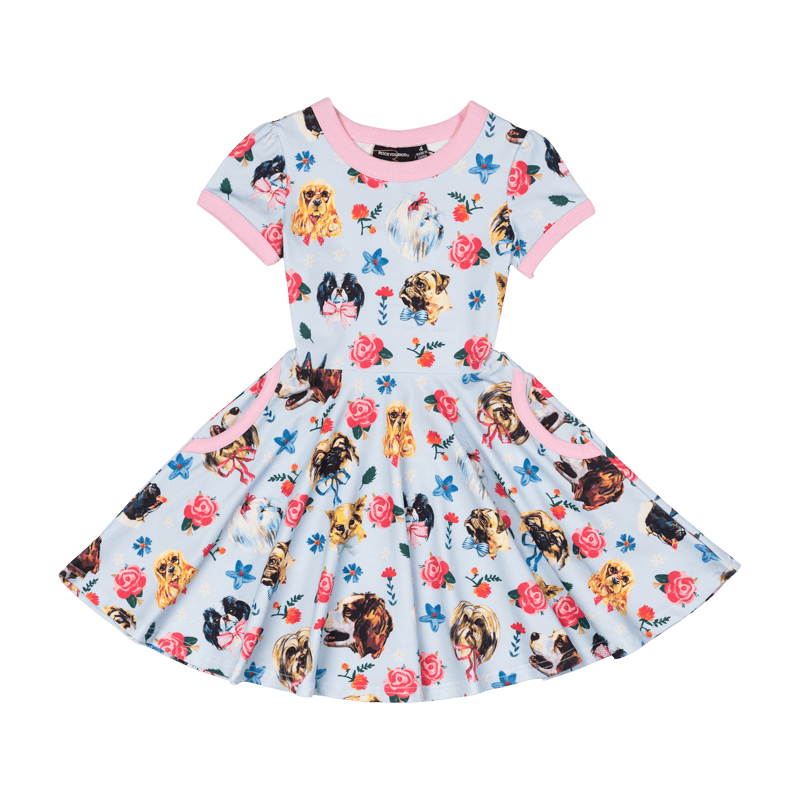 Pups SS Ringer Waisted Dress