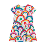 Rainbows & Confetti Drop Waist Dress
