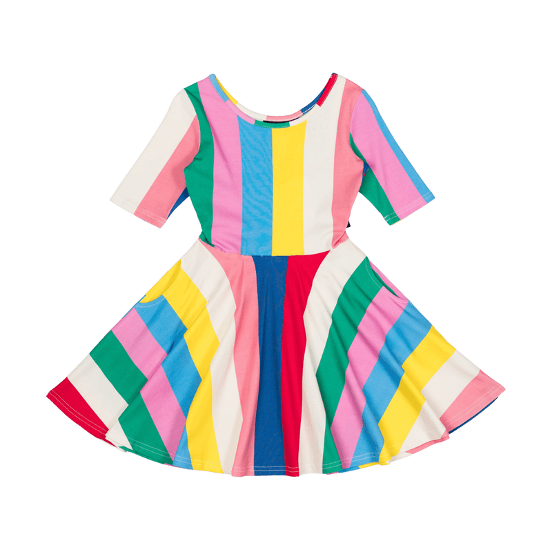 Stripes Waisted Dress