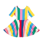 Stripes Waisted Dress