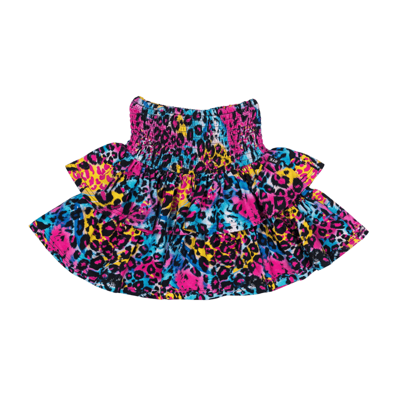 Blue Miami Leopard Rara Skirt