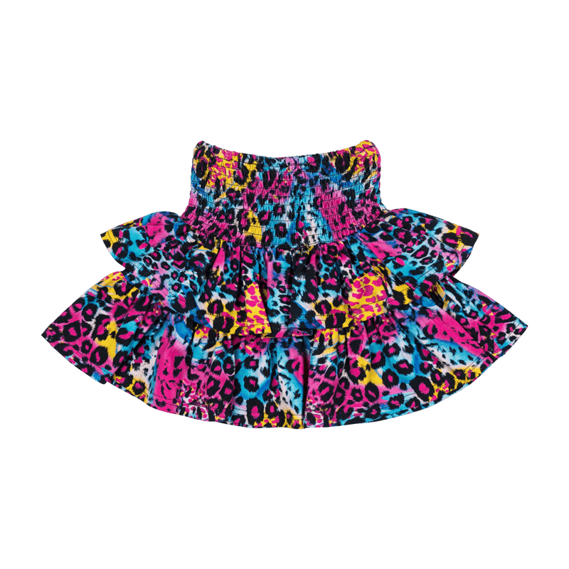 Blue Miami Leopard Rara Skirt