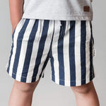 Baby Boys Sonny Short - Navy Stripe