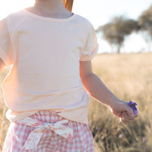 Split Back Top - Pale Peach