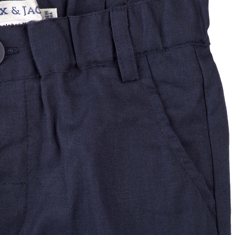 Toby Linen Pants - Navy