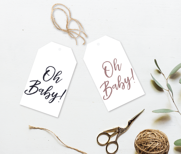 Oh Baby Gift Tag