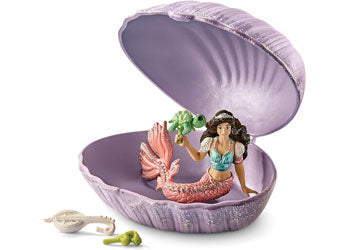 Mermaid with Baby Turtle in Shell